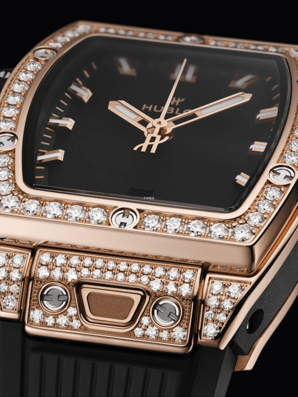 Hublot,Spirit of Big Bang 32mm,32mm,KING GOLD,Black,Day,Sapphire,Rectangular,682,682.OX.1180.RX.1604