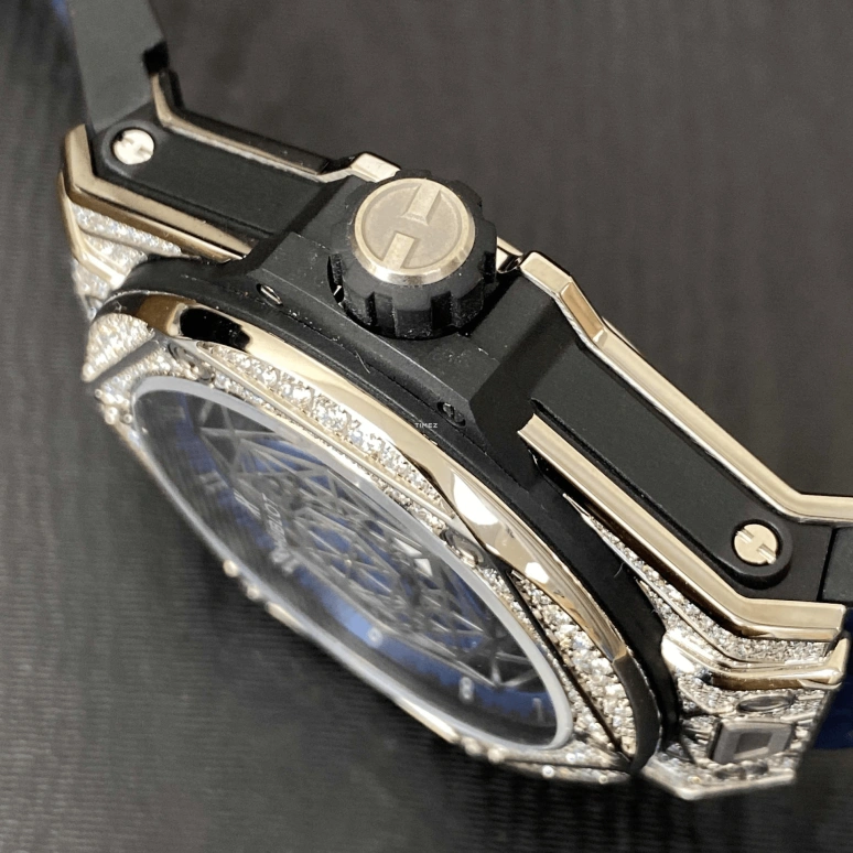 Hublot,Big Bang 45mm,45mm,Titanium,Blue,Automatic,Sapphire,Titanium Gray,415,415.NX.7179.VR.1704.MXM18