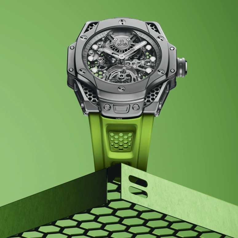 Hublot,Big Bang 44mm,44mm,Titanium,Grey,Skeleton,Automatic,Tourbillon,Sapphire,Crystal Glass,428,428.NX.0101.RX.SRA23