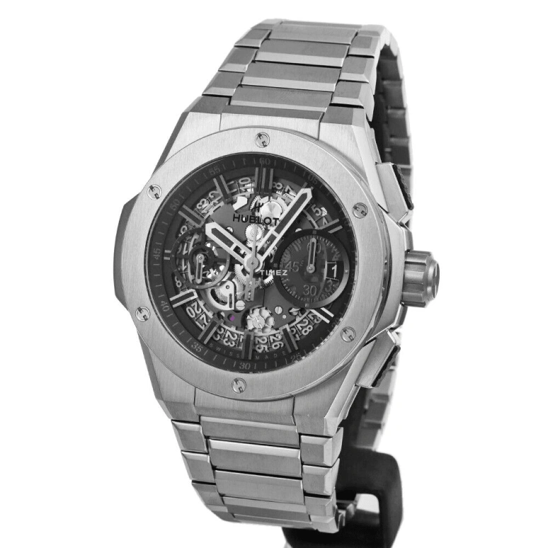 Hublot,Big Bang 42mm,42mm,Titanium,Skeleton,Automatic,Day,Sapphire,451,451.NX.1140.NX.YOS