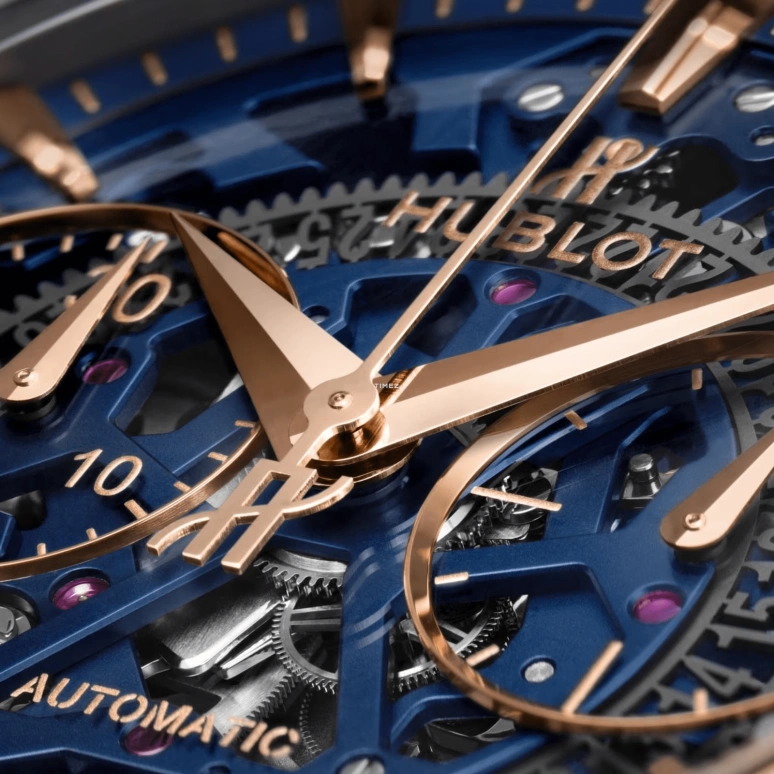 Hublot,Classic Fusion 45mm,45mm,KING GOLD,Skeleton,Automatic,Chronograph,Day,525,525.OX.5180.RX.ORL21