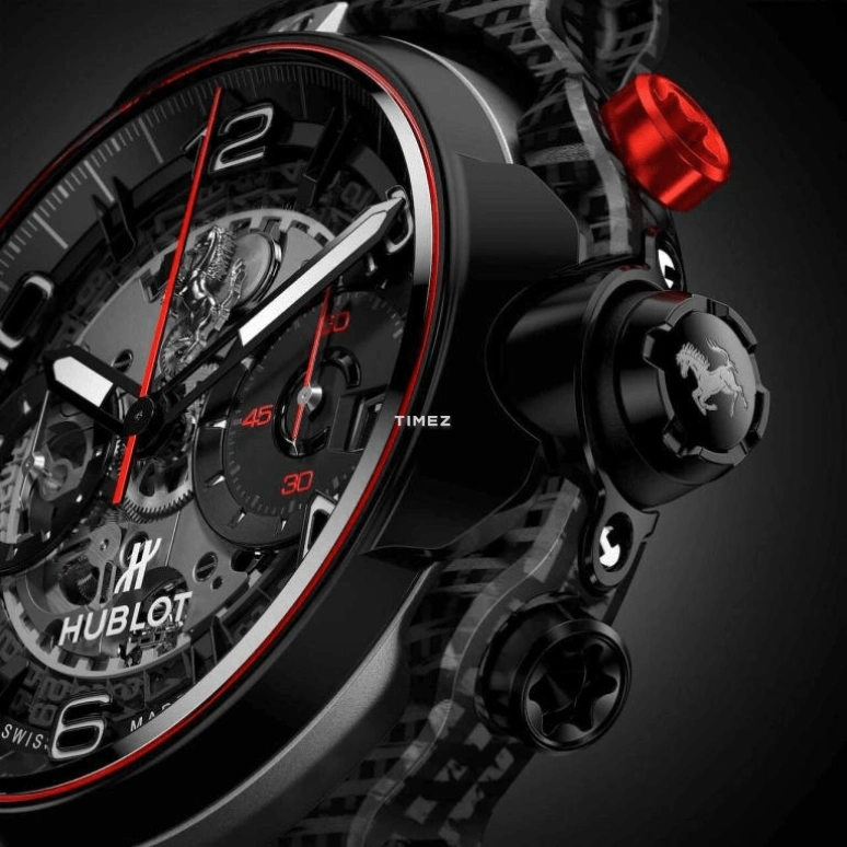 Hublot,Classic Fusion 45mm,45mm,Carbon,Black,Grey,Skeleton,Automatic,72hours,In-house Caliber,526,526.QB.0124.VR