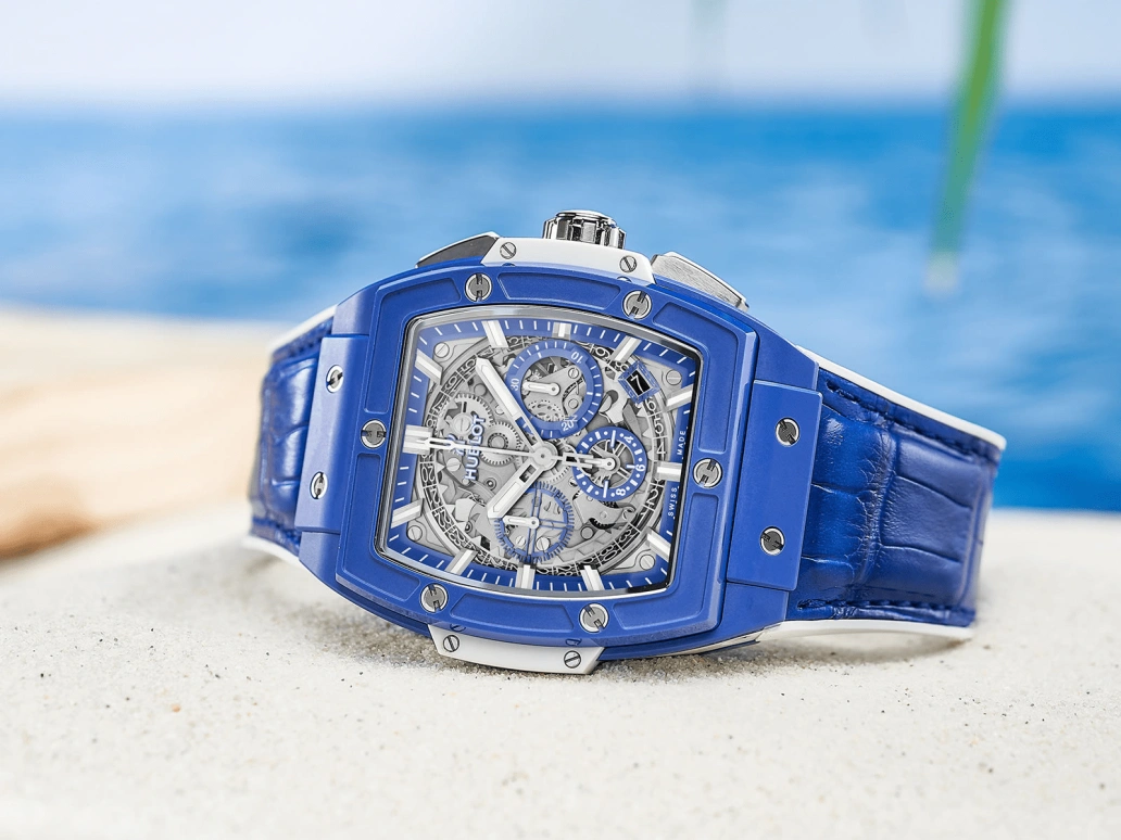 Hublot,Spirit of Big Bang 42mm,42mm,Ceramic,Blue,Skeleton,Automatic,50hours,In-house Caliber,641,641.EX.5129.LR