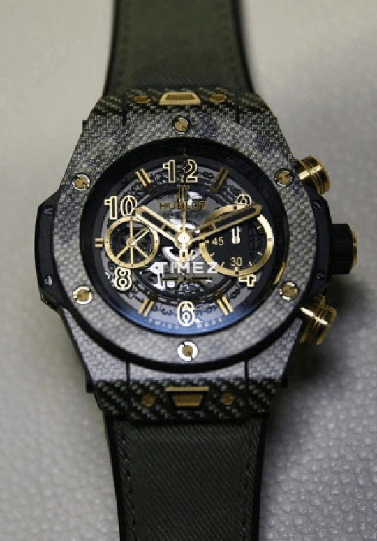 Hublot,Big Bang 45mm,45mm,Carbon,Black,Green,Gold,Automatic,Chronograph,Day,Flyback,Retrograde,72hours,In-house Caliber,411,411.YG.1198.NR.ITI16