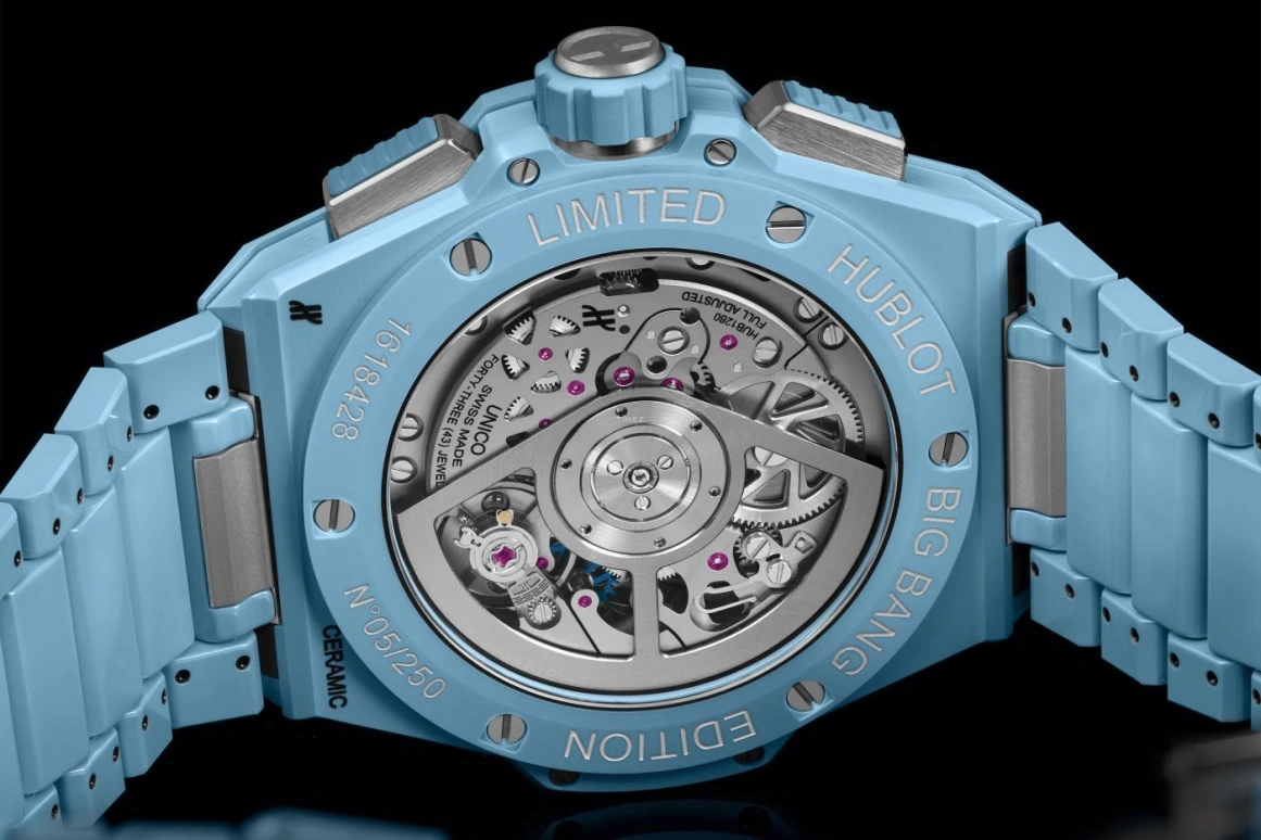 Hublot,Big Bang 42mm,42mm,Ceramic,Sky Blue,Blue,Automatic,72hours,In-house Caliber,451,451.EX.5120.EX