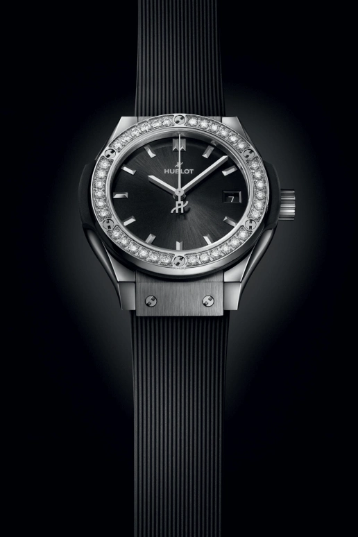 Hublot,Classic Fusion 29mm,29mm,Titanium Gold,Black,Quartz,Day,In-house Caliber,591,591.NX.1470.RX.1204