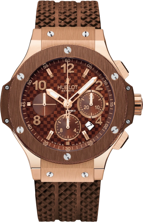 Hublot,Other 44mm,44mm,Rose Gold,Coffee,Brown,Sapphire,Crystal Glass,301,301.PC.3380.RC
