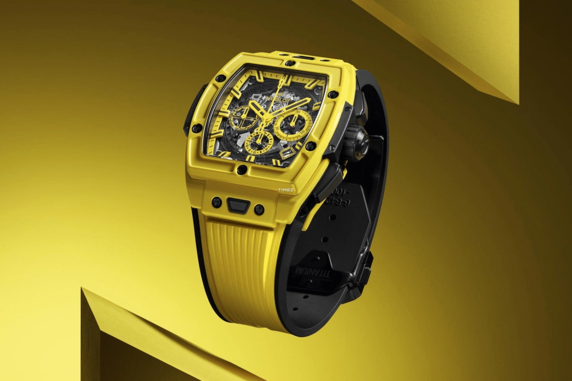 Hublot,Spirit of Big Bang 42mm,42mm,Ceramic,Black,Yellow,Chronograph,Day,Sapphire,642,642.CY.011Y.RX
