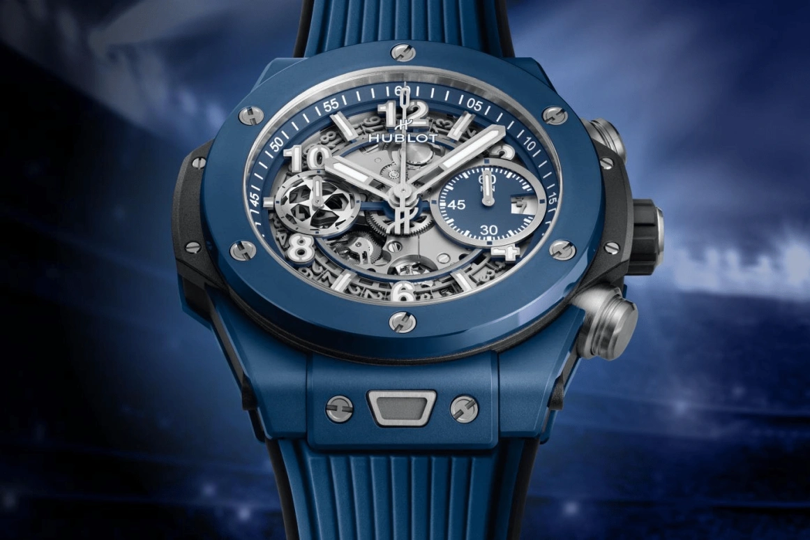 Hublot,Big Bang 42mm,42mm,Ceramic,Sapphire,Crystal Glass,Blue,Closed,441,441.EX.5129.RX.UCL22