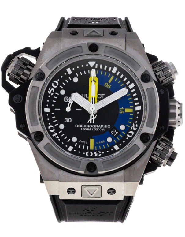 Hublot,King Power 48mm,48mm,Titanium Gold,Black,Automatic,Chronograph,Day,732,732.NX.1127.RX