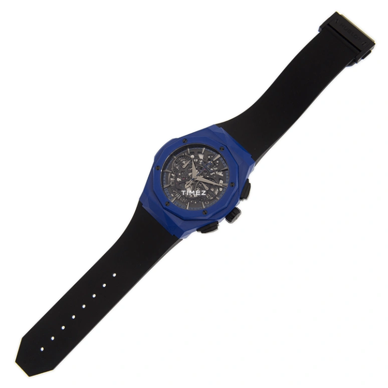 Hublot,Classic Fusion 45mm,45mm,Stainless Steel,Transparent,Automatic,Chronograph,Day,525,525.EX.0179.RX.0RL18
