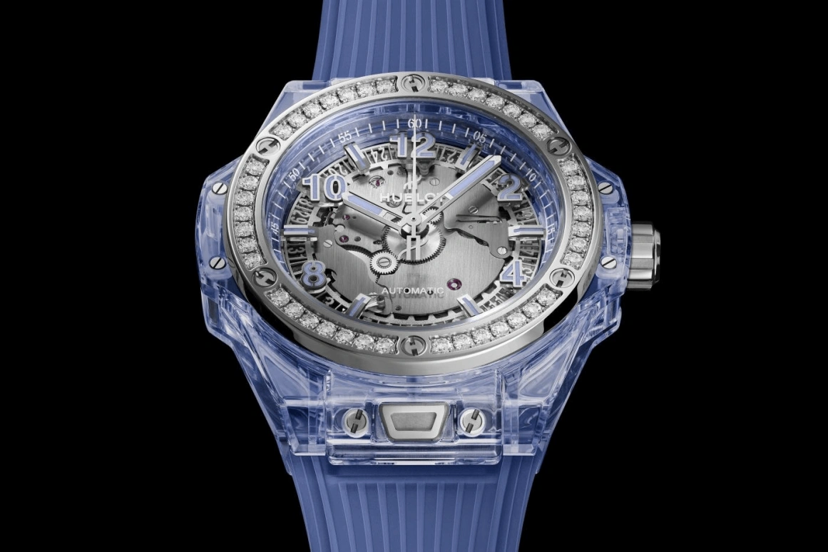 Hublot,Big Bang 39mm,39mm,Sapphire,Sky Blue,Blue,Mirror,Automatic,50hours,In-house Caliber,465,465.JL.4802.RT.1204