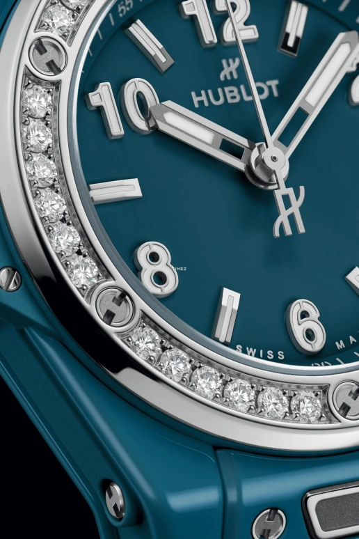 Hublot,Big Bang 33mm,33mm,Ceramic,Blue,Automatic,Day,40hours,485,485.ES.5171.RX.1204