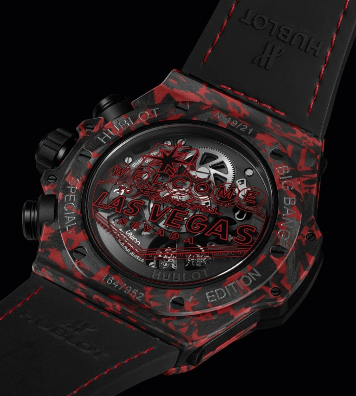 Hublot,Big Bang 44mm,44mm,Carbon,Black,Automatic,Chronograph,Day,Flyback,421,421.QV.1113.LR.LVB23