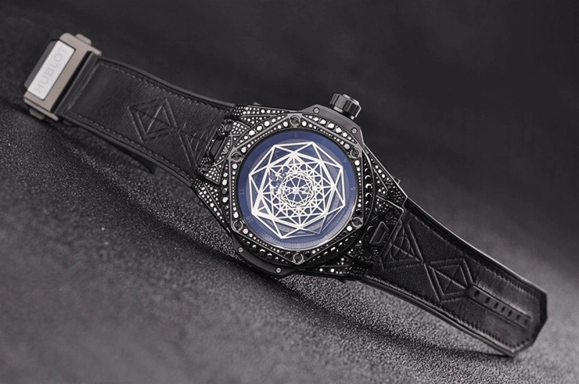 Hublot,Big Bang 45mm,45mm,Stainless Steel,Black,Automatic,Sapphire,Crystal Glass,Round,415,415.CX.1114.VR.1700.MXM17