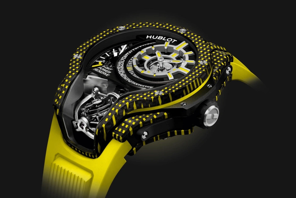 Hublot,MP 49mm,49mm,Carbon,White,Yellow,Black,120hours,In-house Caliber,Sapphire,909,909.QDY.1120.RX