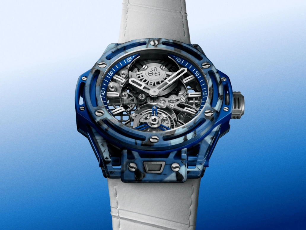 Hublot,Big Bang 44mm,44mm,Composite,Blue,Automatic,Tourbillon,72hours,429,429.QKB.0120.NR.DJO26