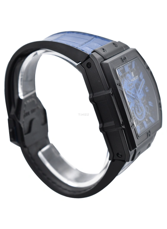 Hublot,Spirit of Big Bang 47.70x56.30mm,47.70x56.30mm,Ceramic,Black,Blue,Automatic,Chronograph,Day,601,601.CI.1190.LR.BLF16