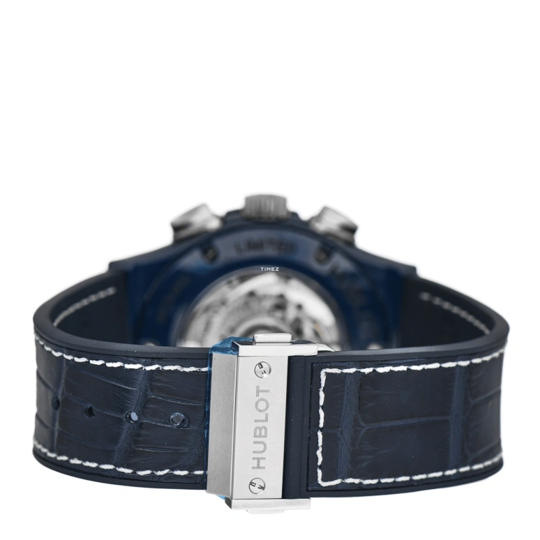 Hublot,Classic Fusion 45mm,45mm,Ceramic,Blue,Automatic,Chronograph,Day,521,521.EX.7170.LR.UCL18