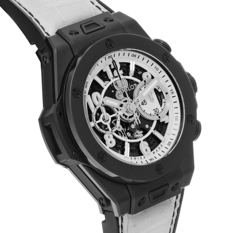 Hublot,Big Bang 45mm,45mm,Ceramic,White,Skeleton,Automatic,Chronograph,Day,Flyback,411,411.CI.2010.LR.JPN16