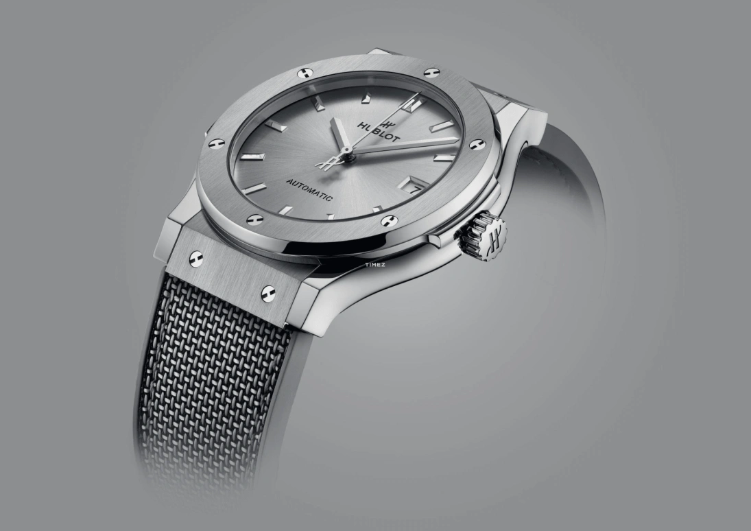 Hublot,Classic Fusion 45mm,45mm,Titanium,Grey,Automatic,Day,42hours,511,511.NX.5610.NR.HEC24