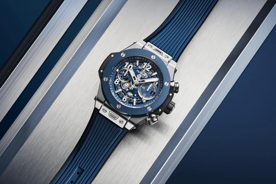 Hublot,Big Bang 44mm,44mm,Titanium Gold,Blue,Automatic,72hours,In-house Caliber,421,421.NL.5170.RX