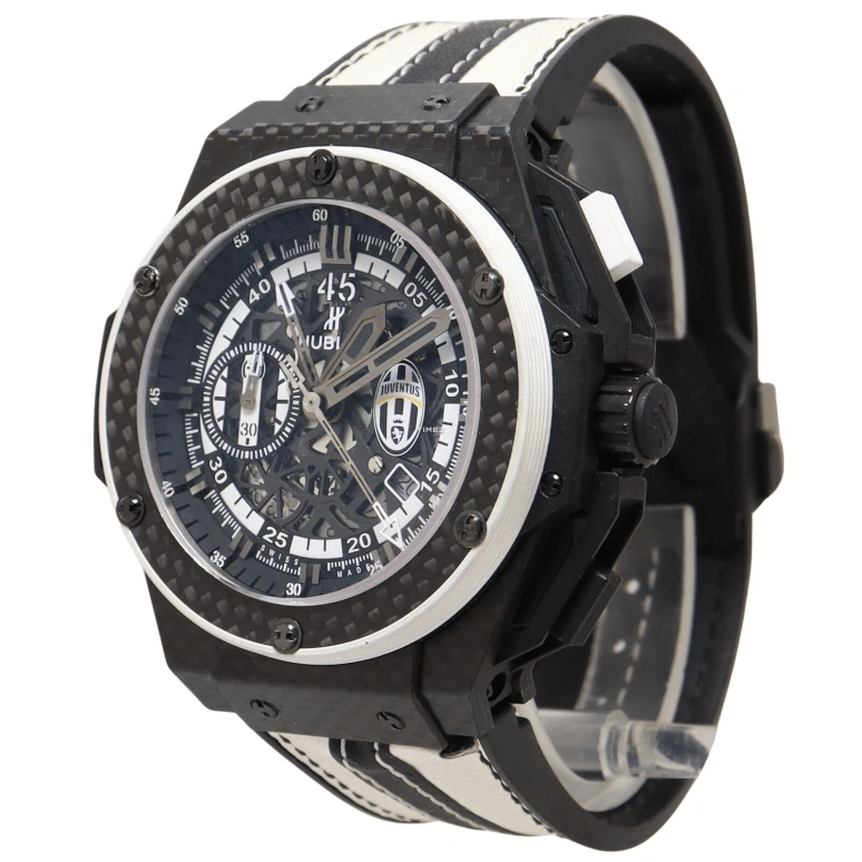 Hublot,King Power 48mm,48mm,Carbon,Black,Automatic,Chronograph,Day,716,716.QX.1121.VR.JUV13