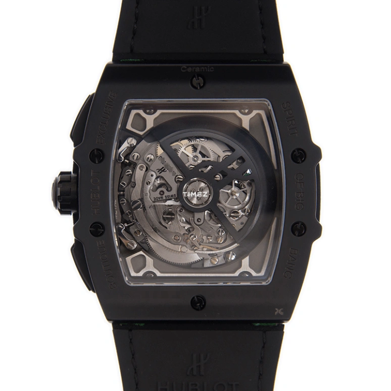 Hublot,Big Bang 45mm,45mm,Ceramic,Titanium Gold,Black,Green,Automatic,Chronograph,Day,601,601.CG.0190.LR