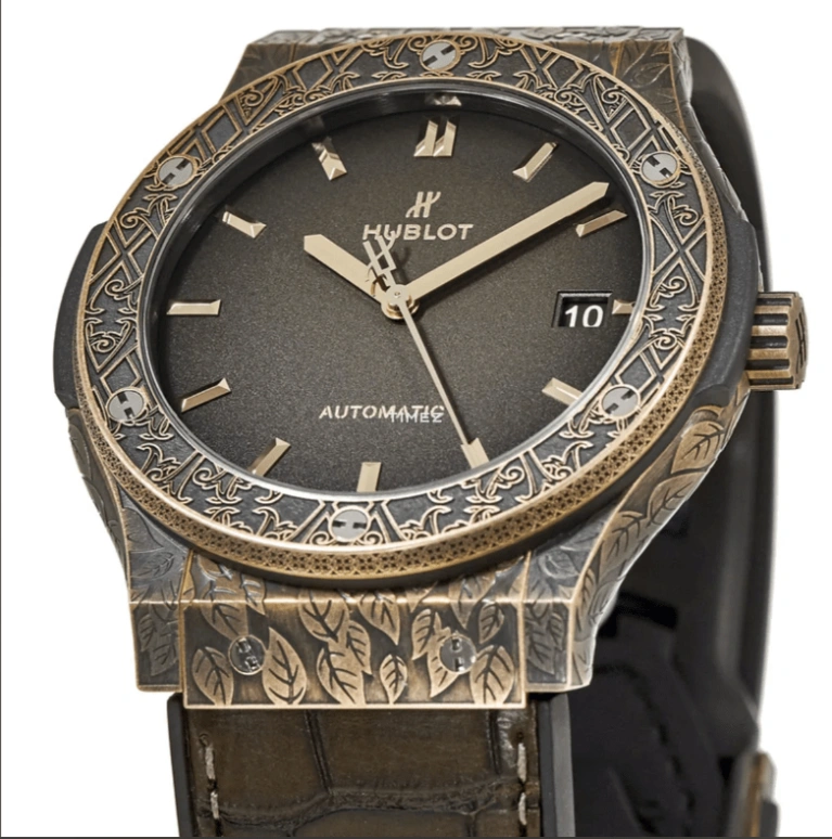 Hublot,Classic Fusion 45mm,45mm,Bronze,Gradient,Green,Automatic,Day,42hours,511,511.BZ.6680.LR.OPX17