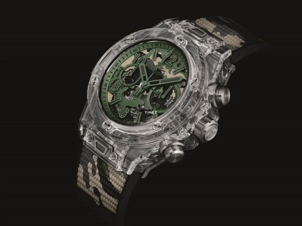 Hublot,Big Bang 45mm,45mm,Titanium,Resin,Sapphire,Black,Green,khaki,Automatic,Chronograph,Day,Flyback,411,411.JX.0190.RX.CAM19