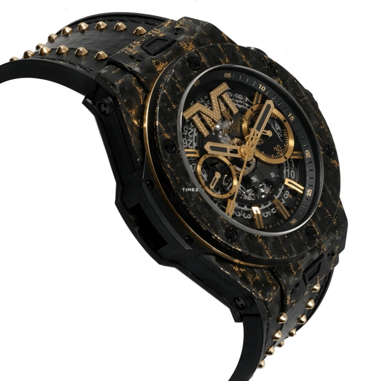 Hublot,Big Bang 45mm,45mm,Carbon,Yellow Gold,Skeleton,Black,Automatic,Chronograph,Day,411,411.QX.1180.PR.TMT18
