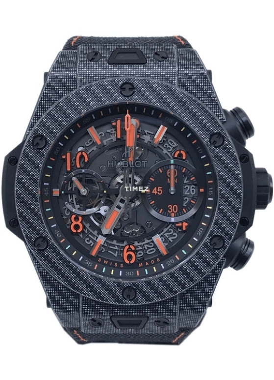 Hublot,Big Bang 45mm,45mm,Carbon,Black,Skeleton,Automatic,Chronograph,Day,411,411.YT.1199.NR.BBE18