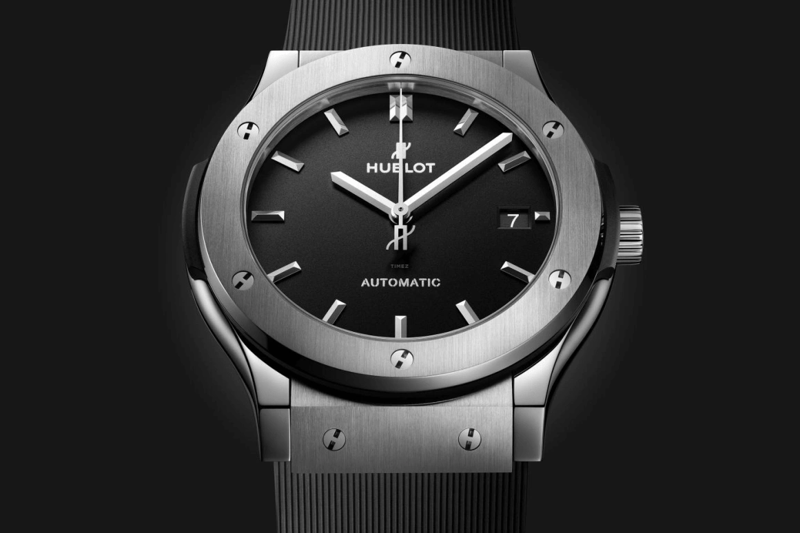 Hublot,Classic Fusion 45mm,45mm,Titanium Gold,Black,Automatic,42hours,In-house Caliber,511,511.NX.1171.RX