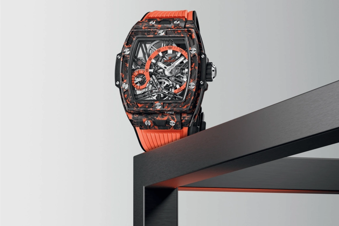 Hublot,Spirit of Big Bang 42mm,42mm,Carbon,Skeleton,Handwound,Power Reserve Indicator,Tourbillon,645,645.QO.4710.RX