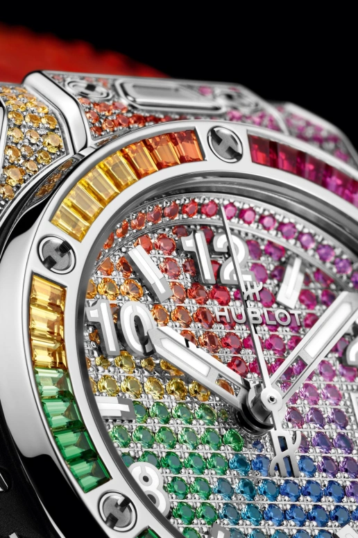 Hublot,Big Bang 33mm,33mm,Stainless Steel,Sapphire,Crystal,Multi-Color,Automatic,40hours,In-house Caliber,485,485.SX.9900.LR.0999