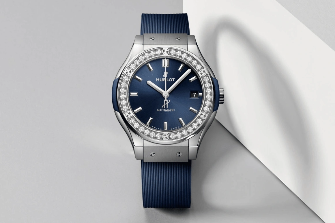 Hublot,Classic Fusion 38mm,38mm,Titanium Gold,Blue,Automatic,42hours,In-house Caliber,565,565.NX.7170.RX.1204