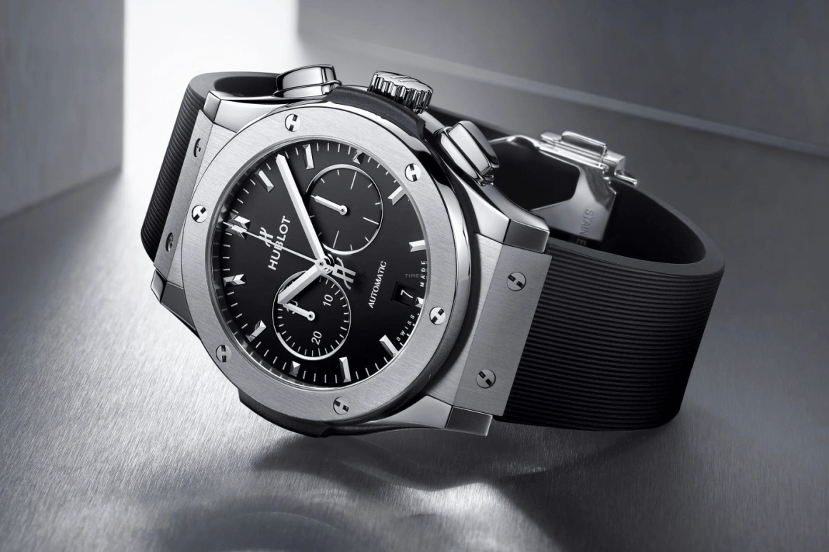 Hublot,Classic Fusion 42mm,42mm,Titanium Gold,Black,Automatic,42hours,In-house Caliber,541,541.NX.1171.RX