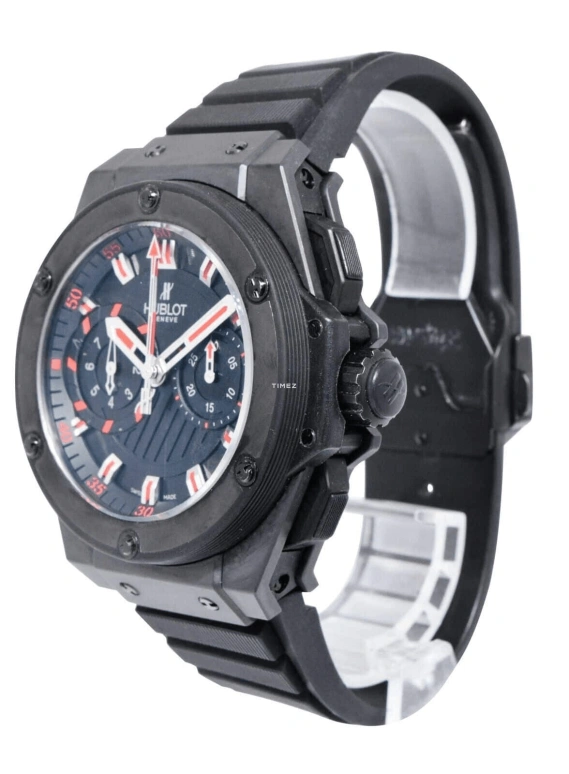 Hublot,King Power 48mm,48mm,Ceramic,Black,Automatic,Chronograph,Rattrapante,715,715.CI.1123.RX