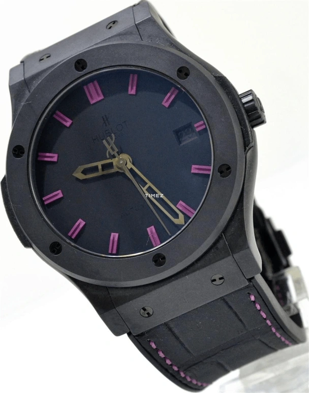 Hublot,Classic Fusion 45mm,45mm,Ceramic,Black,Automatic,Day,42hours,511,511.CM.1110.GR.HCM11