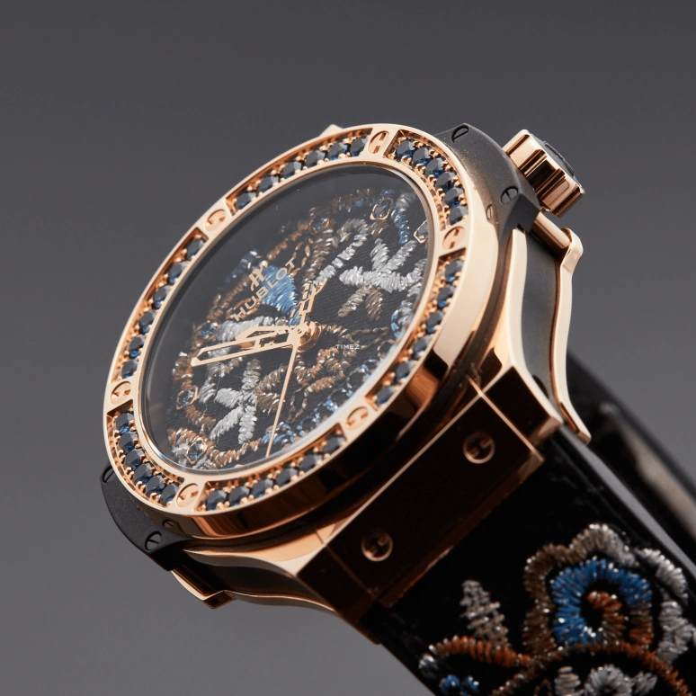 Hublot,Big Bang 41mm,41mm,Rose Gold,Blue,Multi-Color,Automatic,42hours,In-house Caliber,343,343.PS.6599.NR.1201