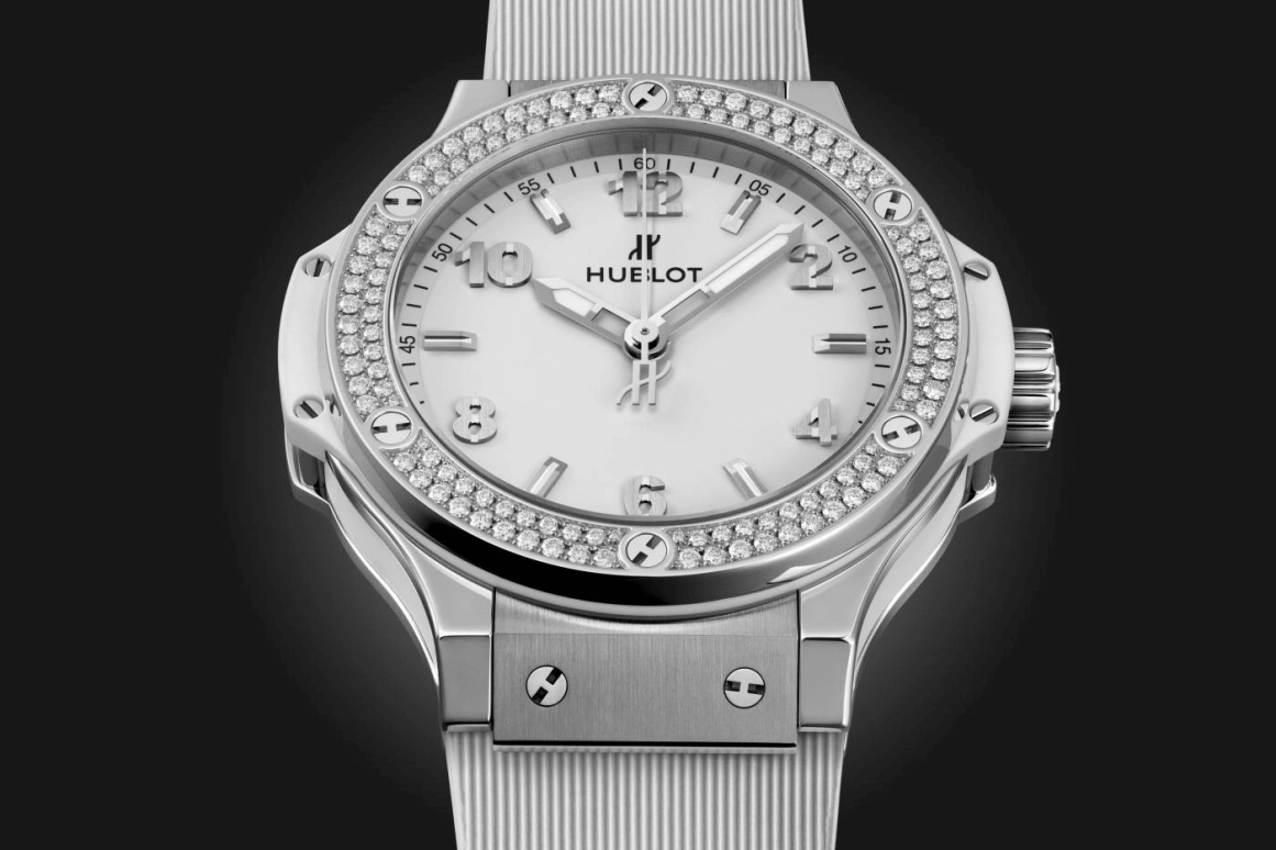 Hublot,Big Bang 38mm,38mm,Stainless Steel,Luminous,White,Quartz,In-house Caliber,Sapphire,361,361.SE.2010.RW.1104