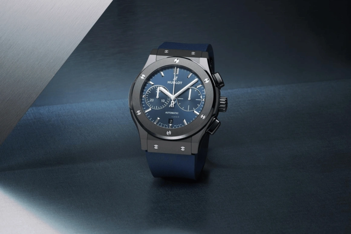 Hublot,Classic Fusion 45mm,45mm,Ceramic,Blue,Automatic,42hours,In-house Caliber,521,521.CM.7170.RX