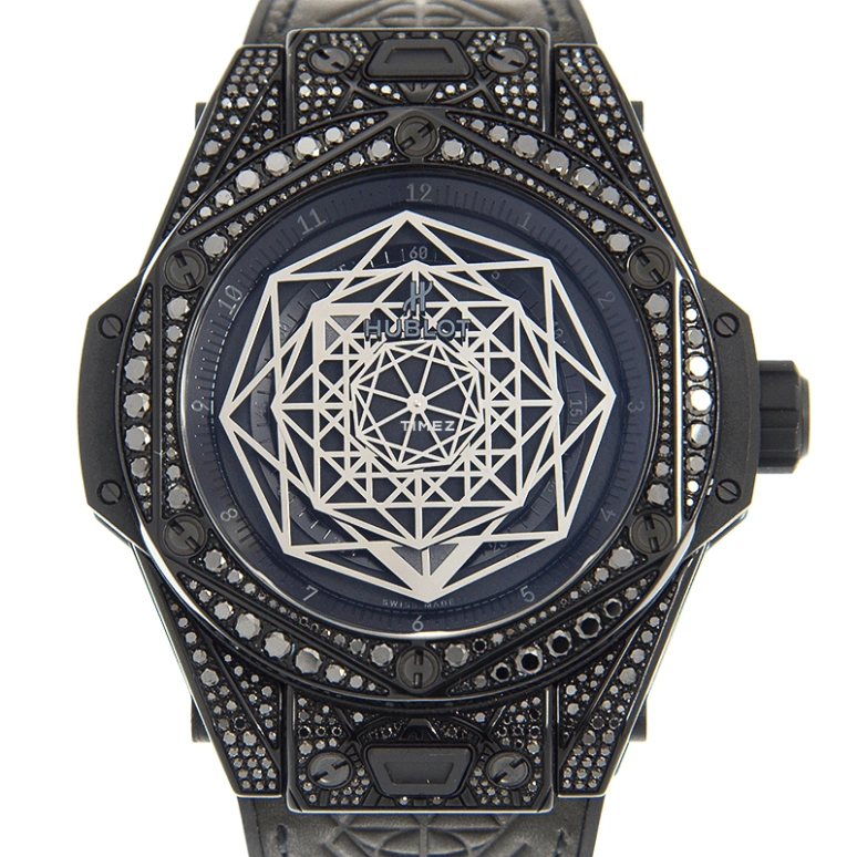 Hublot,Big Bang 45mm,45mm,Stainless Steel,Black,Automatic,Sapphire,Crystal Glass,Round,415,415.CX.1114.VR.1700.MXM17