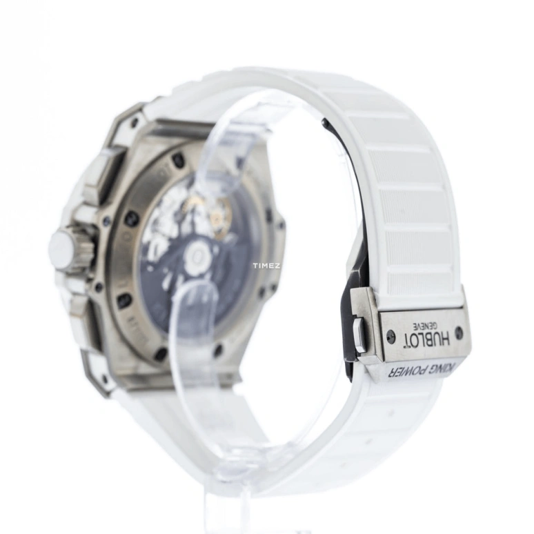 Hublot,King Power 48mm,48mm,Titanium Gold,White,Handwound,Chronograph,Power Reserve Indicator,Rattrapante,709,709.ZE.2110.RW