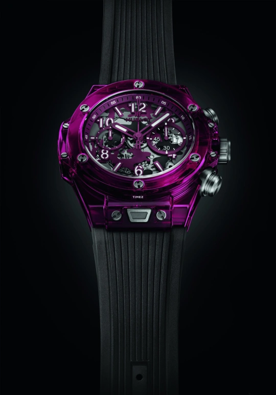 Hublot,Big Bang 45mm,45mm,Sapphire,Skeleton,Purple,Automatic,Chronograph,Flyback,Retrograde,411,411.JR.0190.RX.CAM22