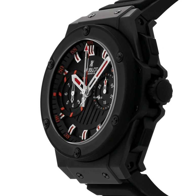 Hublot,King Power 48mm,48mm,Ceramic,Black,Automatic,Chronograph,Rattrapante,715,715.CI.1123.RX