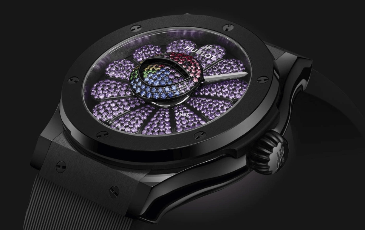 Hublot,Classic Fusion 45mm,45mm,Ceramic,Purple,Multi-Color,Automatic,Sapphire,Round,507,507.CX.9006.RX.TAK23