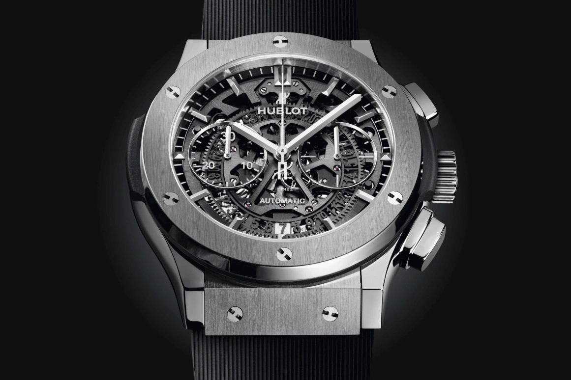 Hublot,Classic Fusion 45mm,45mm,Titanium Gold,Skeleton,Black,Automatic,Sapphire,Round,525,525.NX.0170.RX