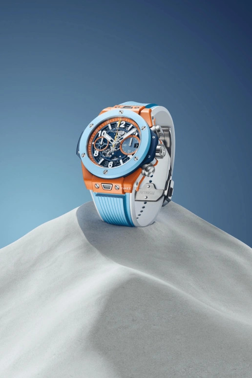 Hublot,Big Bang 42mm,42mm,Ceramic,Blue,Orange,Automatic,Chronograph,Day,Flyback,441,441.ES.5199.RX