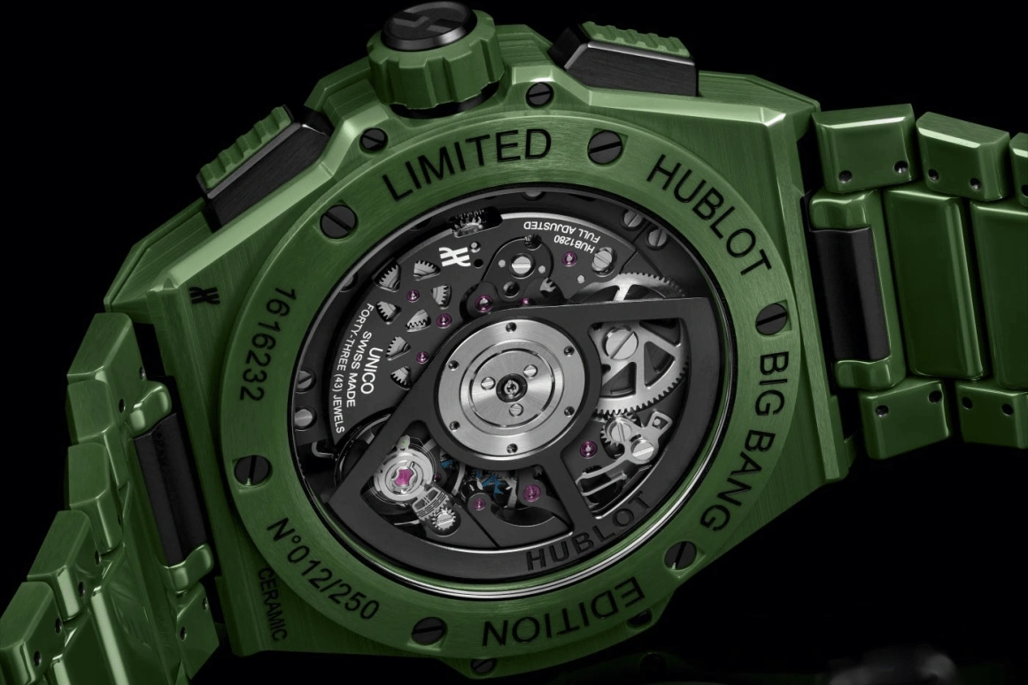 Hublot,Big Bang 42mm,42mm,Ceramic,Green,Automatic,72hours,In-house Caliber,Novak Djokovic,451,451.GX.5220.GX